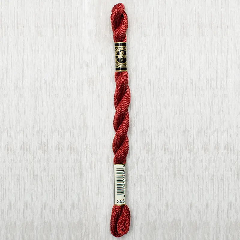 DMC Perle #5 0355 Dark Terra Cotta