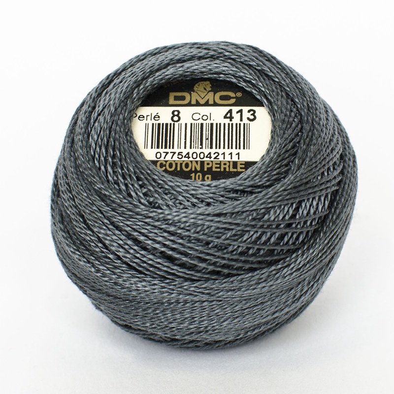 DMC Perle #5 0413 Dark Pewter Gray (Skein)
