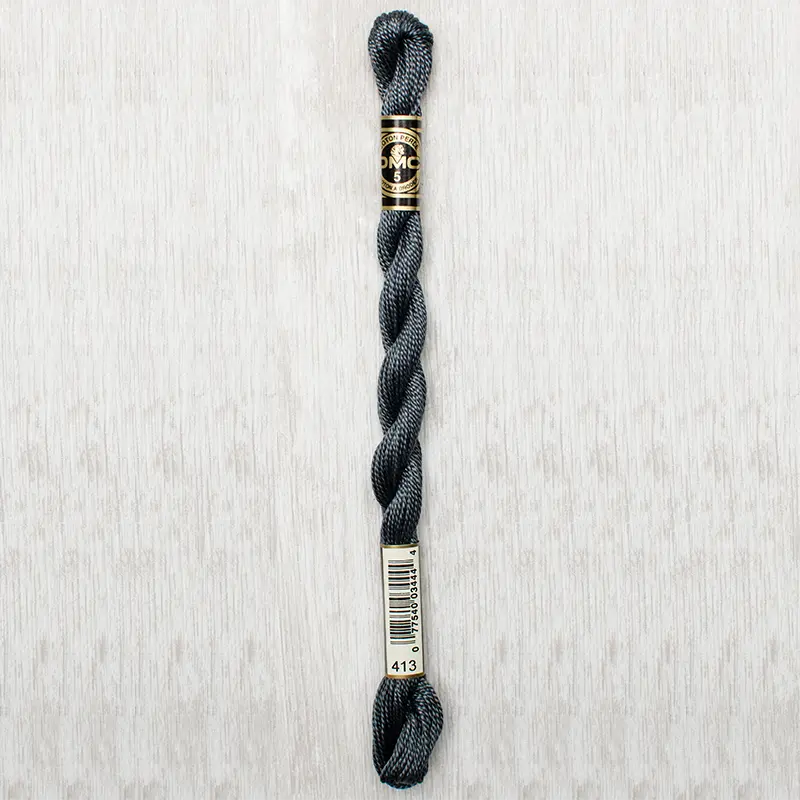 DMC Perle #5 0413 Dark Pewter Gray