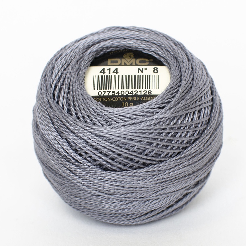 DMC Perle #5 0414 Dark Steel Gray (Skein)