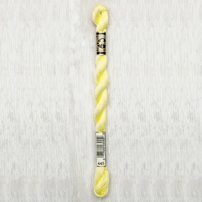 DMC Perle #5 0445 Light Lemon