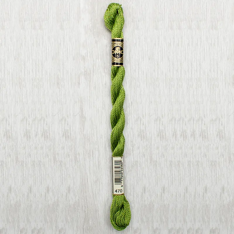 DMC Perle #5 0470 Light Avocado Green