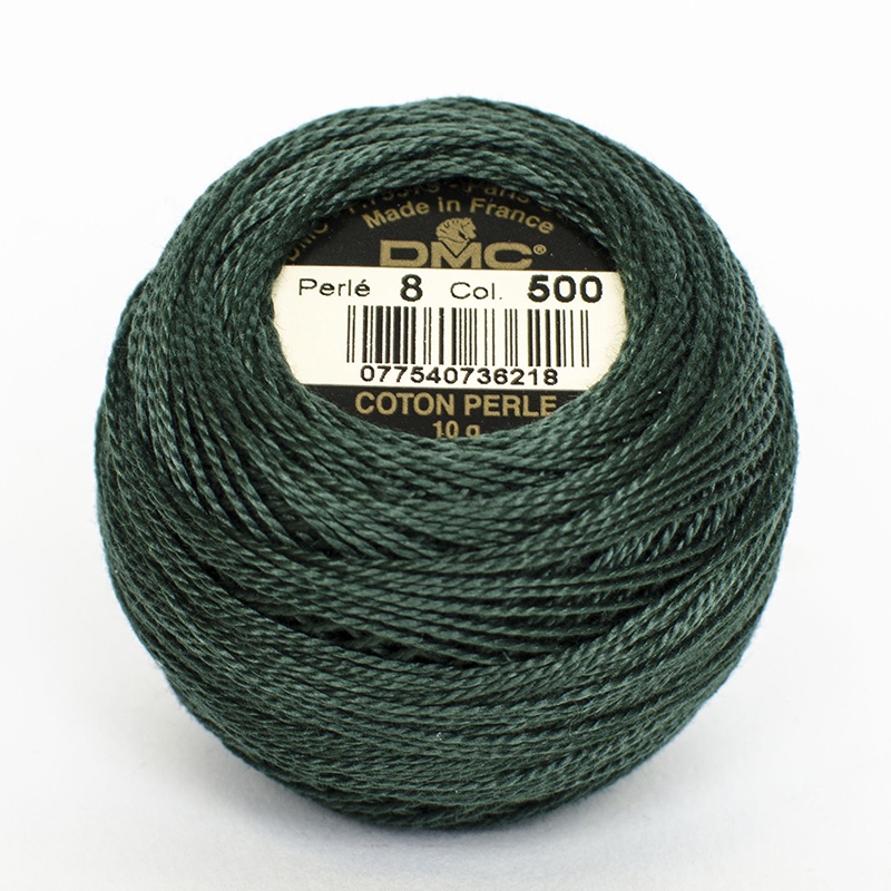 DMC Perle #5 0500 Very Dark Blue Green (Skein)