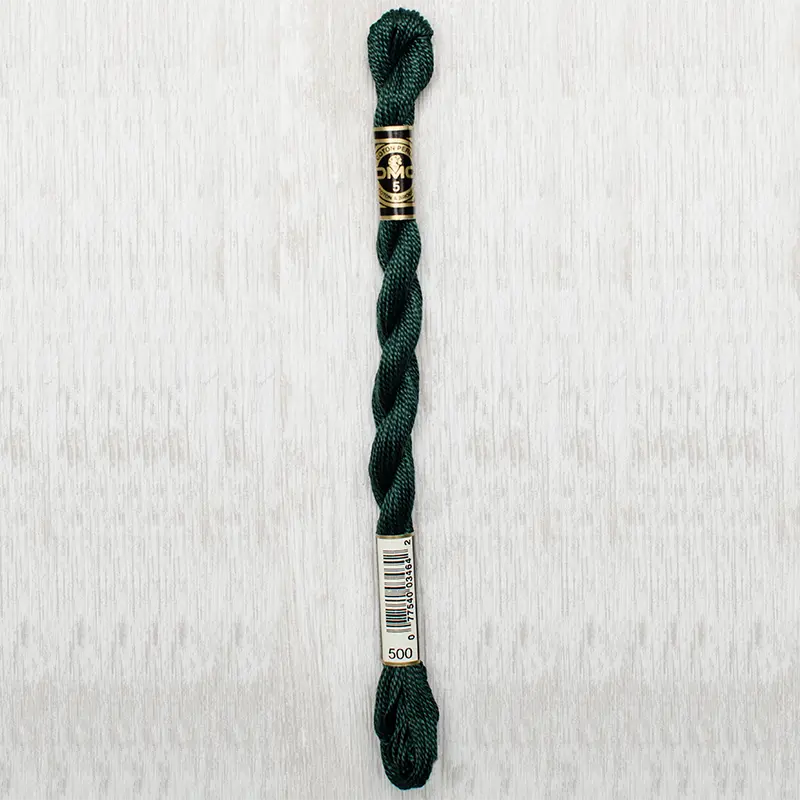 DMC Perle #5 0500 Very Dark Blue Green