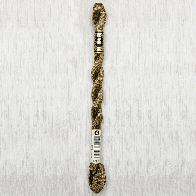 DMC Perle #5 0611 Drab Brown
