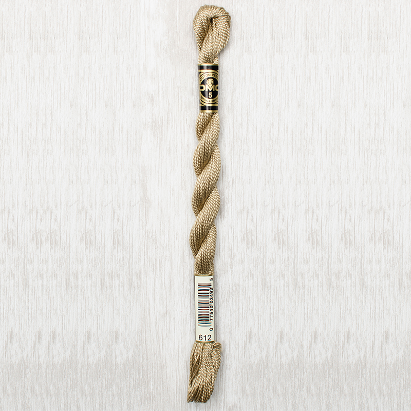 DMC Perle #5 0612 Light Drab Brown (Skein)