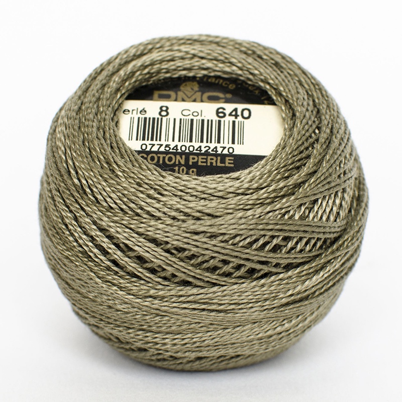 DMC Perle #5 0640 Very Dark Beige Gray (Skein)