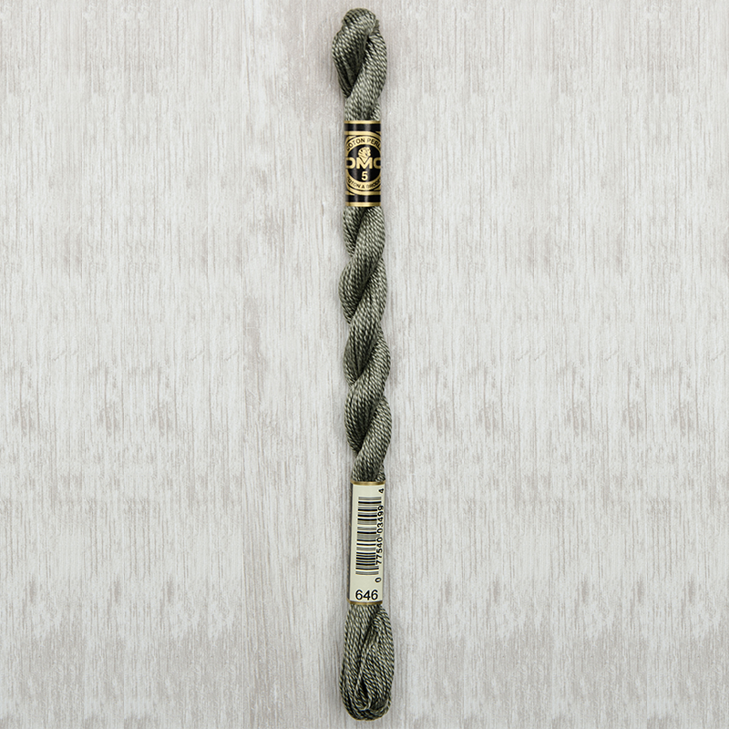 DMC Perle #5 0646 Dark Beaver Gray