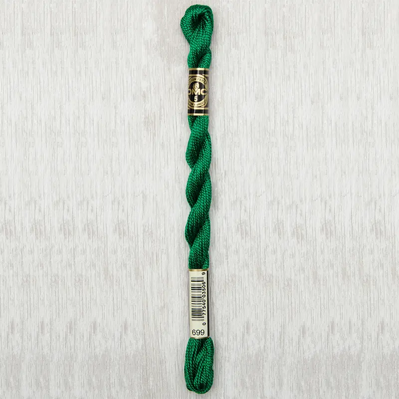 DMC Perle #5 0699 Green
