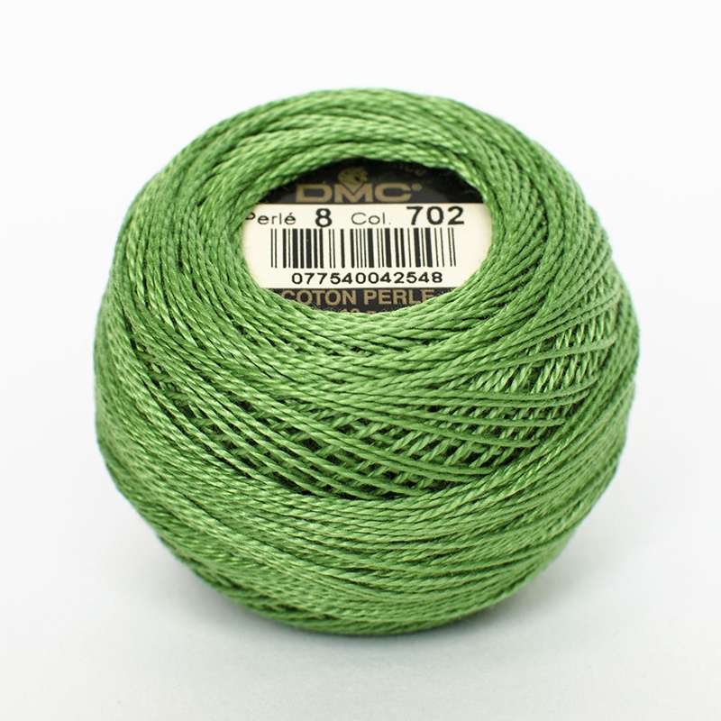 DMC Perle #5 0702 Kelly Green (Skein)