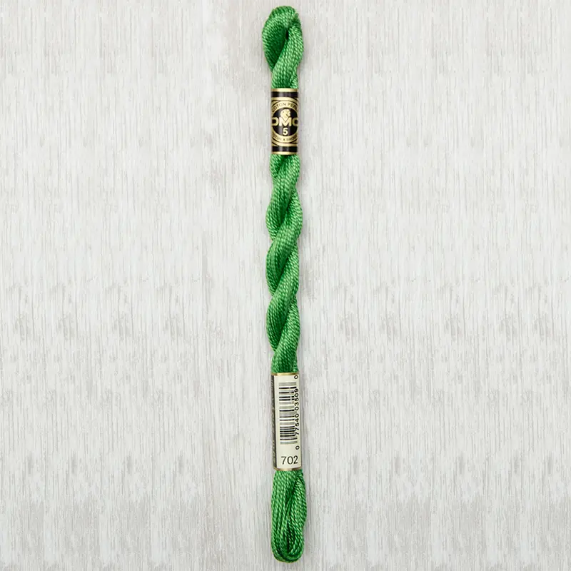DMC Perle #5 0702 Kelly Green