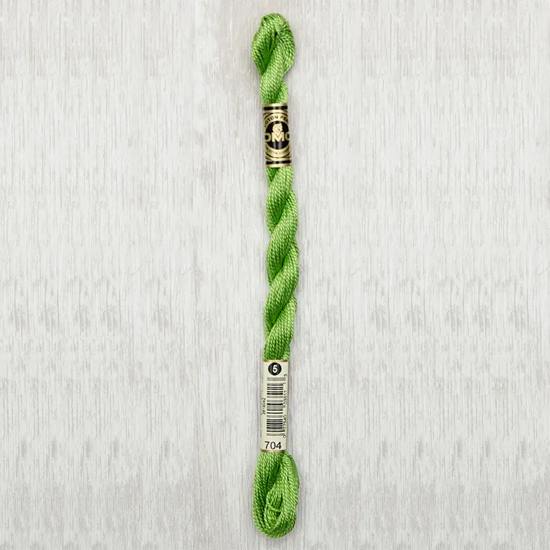 DMC Perle #5 0704 Bright Chartreuse