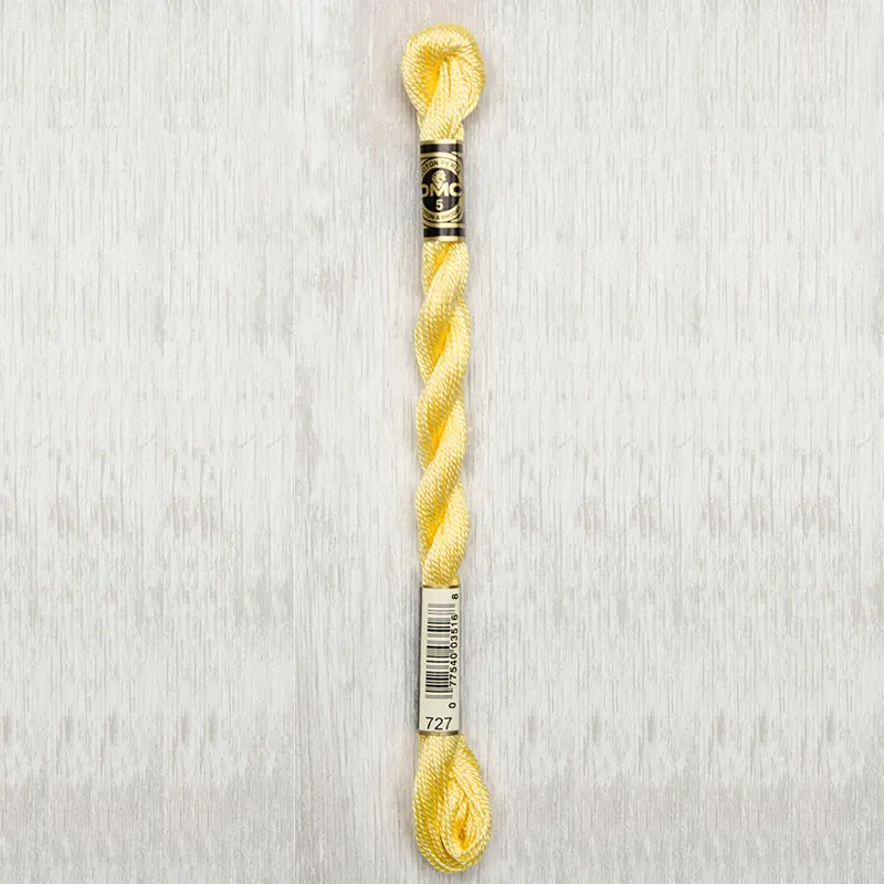 DMC Perle #5 0727 Very Light Topaz