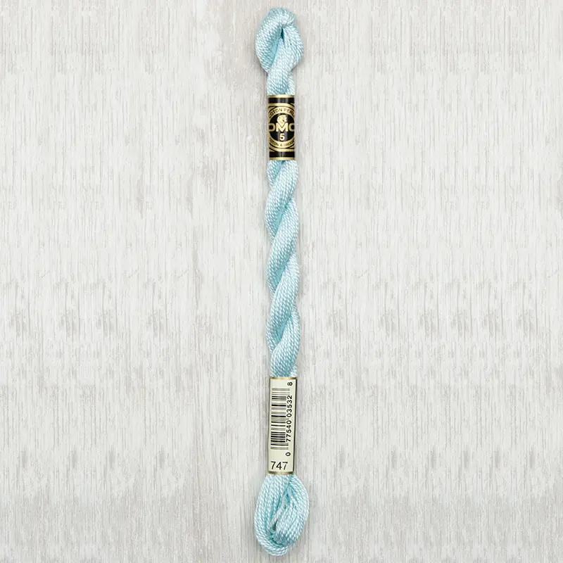 DMC Perle #5 0747 Very Light Sky Blue