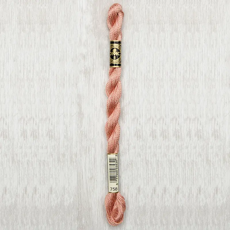 DMC Perle #5 0758 Very Light Terra Cotta