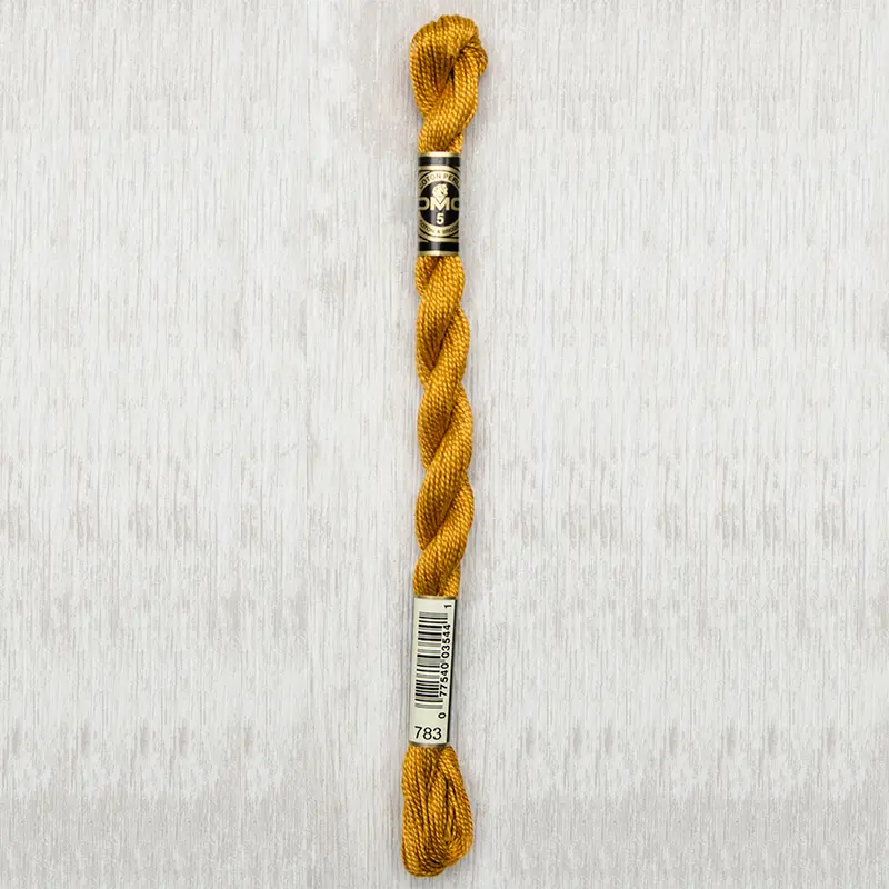 DMC Perle #5 0783 Medium Topaz