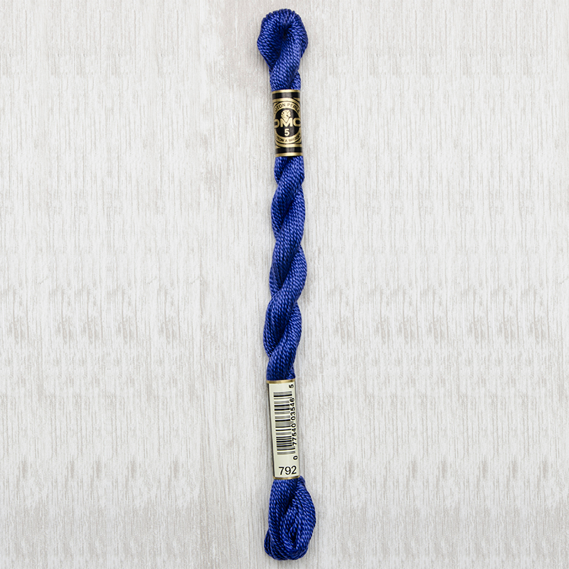 DMC Perle #5 0792 Dark Cornflower Blue (Skein)