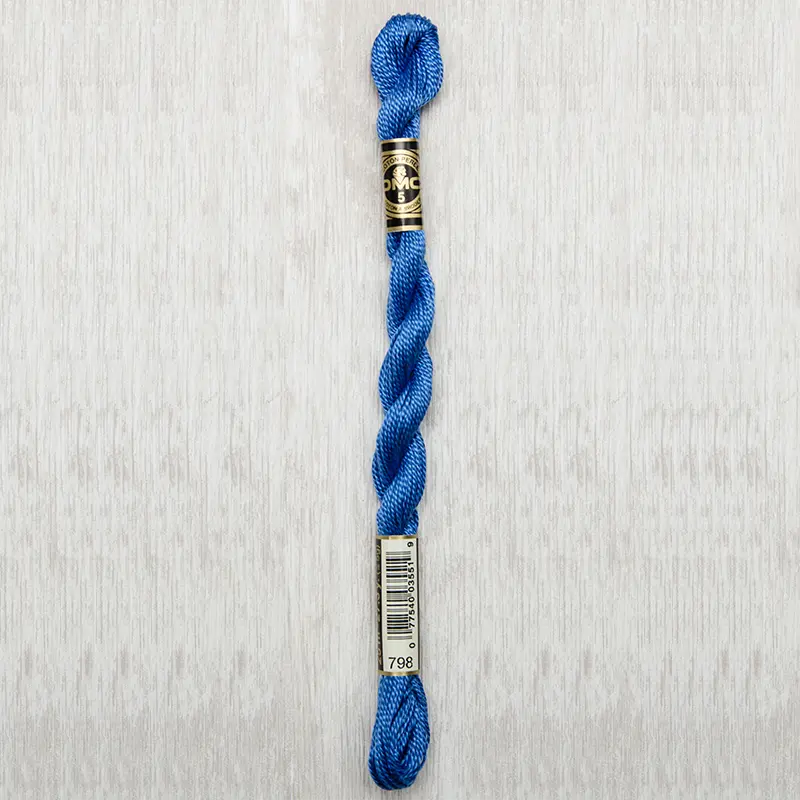 DMC Perle #5 0798 Dark Delft Blue