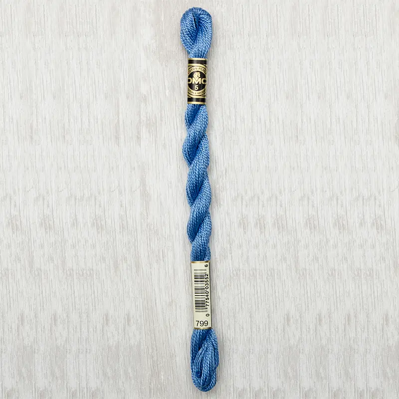 DMC Perle #5 0799 Medium Delft Blue