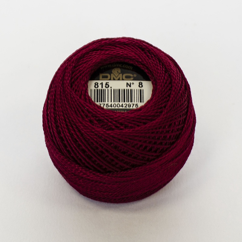 DMC Perle #5 0815 Medium Garnet (Skein)