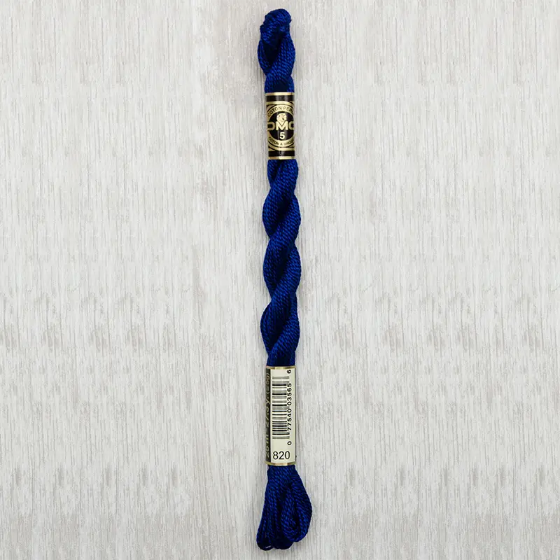 DMC Perle #5 0820 Very Dark Royal Blue