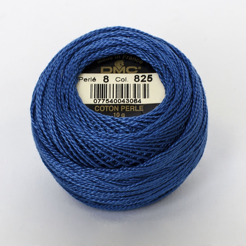 DMC Perle #5 0825 Dark Blue (Skein)