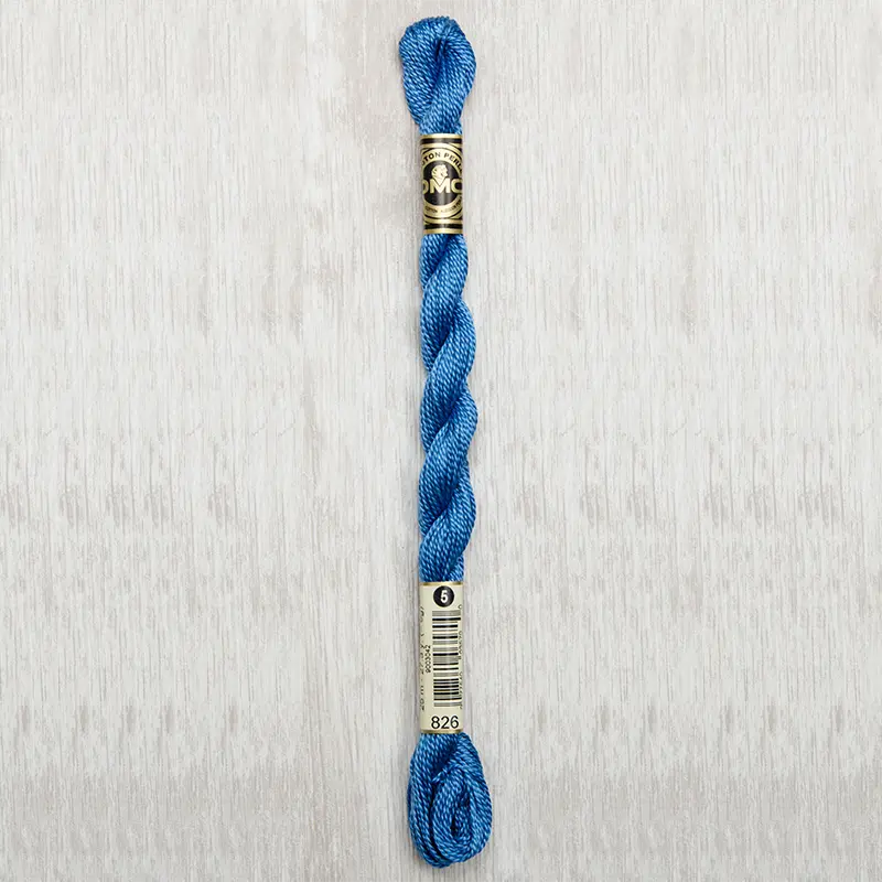 DMC Perle #5 0826 Medium Blue