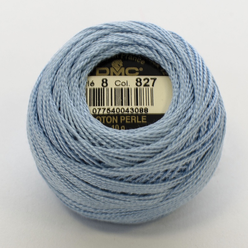 DMC Perle #5 0827 Very Light Blue (Skein)