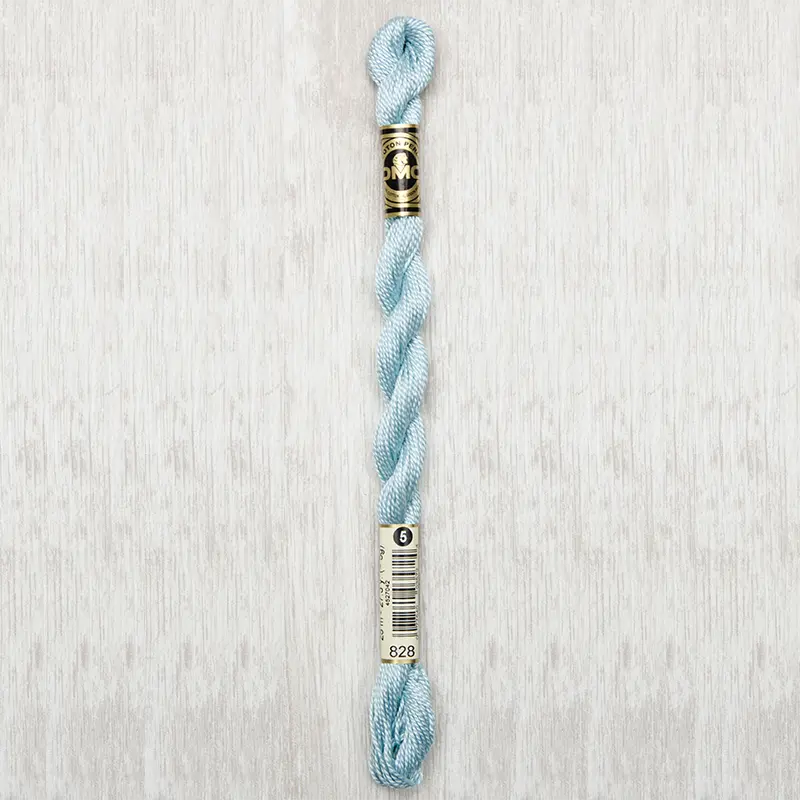 DMC Perle #5 0828 Ultra Very Light Sky Blue