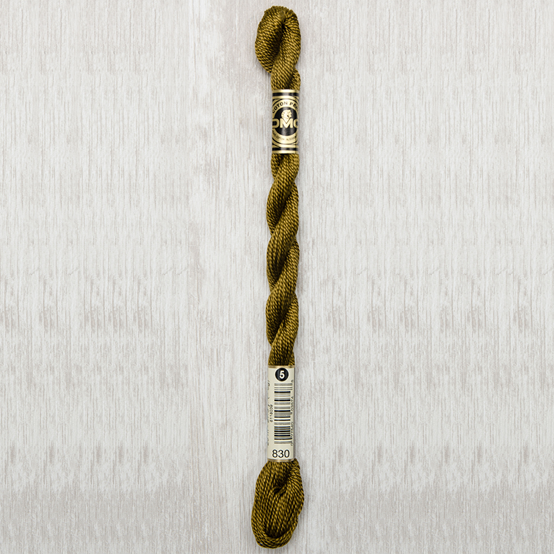 DMC Perle #5 0830 Dark Golden Olive