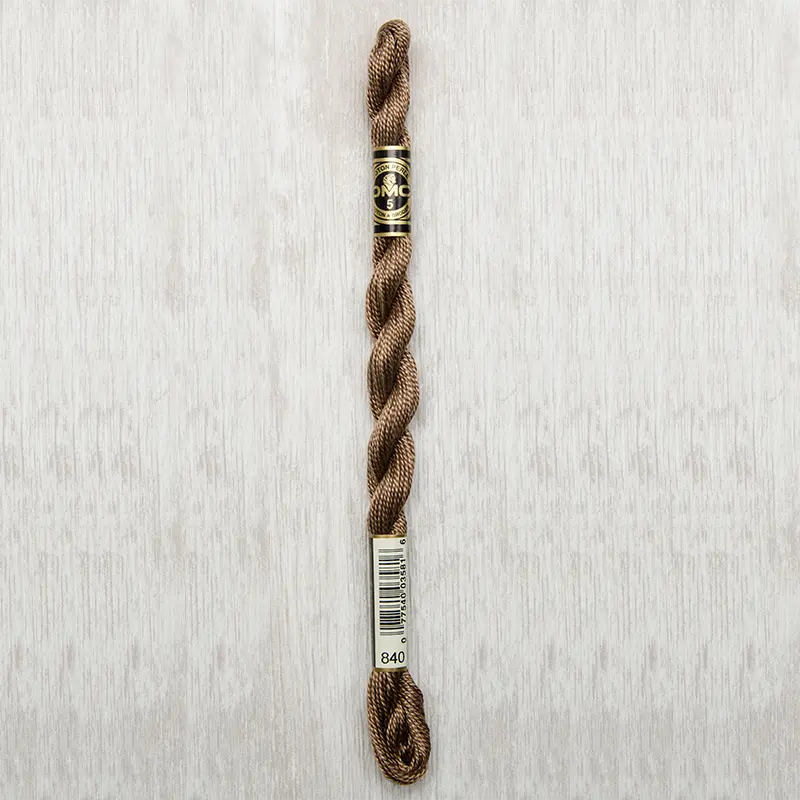 DMC Perle #5 0840 Medium Beige Brown