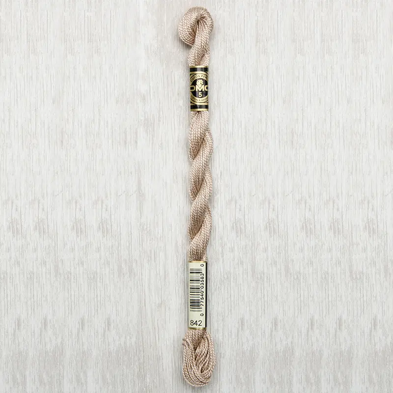 DMC Perle #5 0842 Very Light Beige Brown