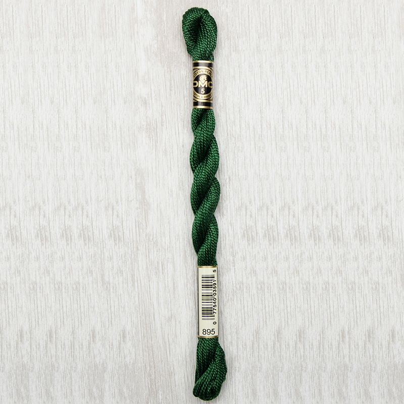 DMC Perle #5 0895 Very Dark Hunter Green