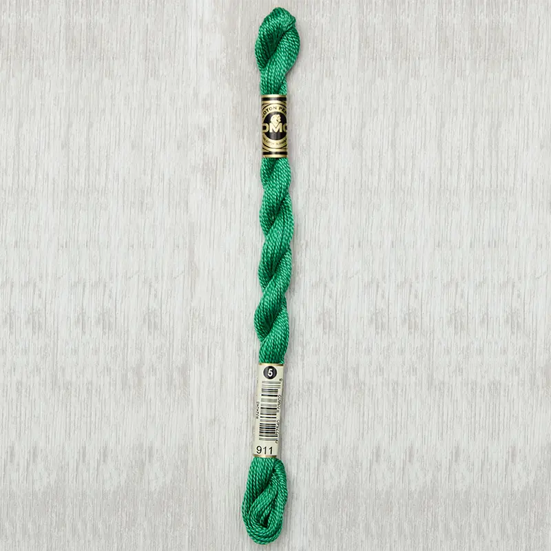DMC Perle #5 0911 Medium Emerald Green
