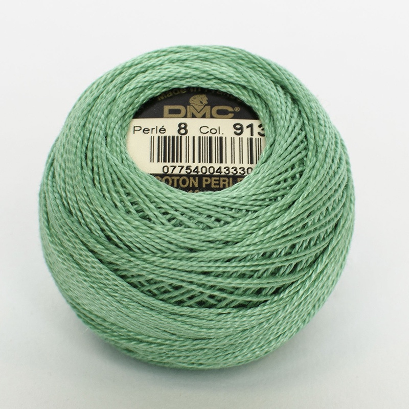 DMC Perle #5 0913 Medium Nile Green (Skein)