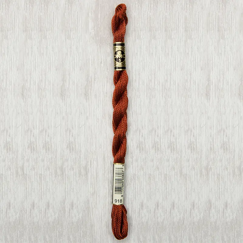 DMC Perle #5 0918 Dark Red Copper