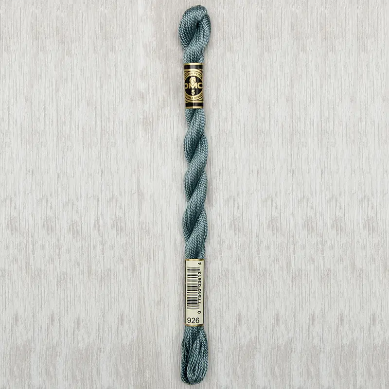 DMC Perle #5 0926 Medium Gray Green