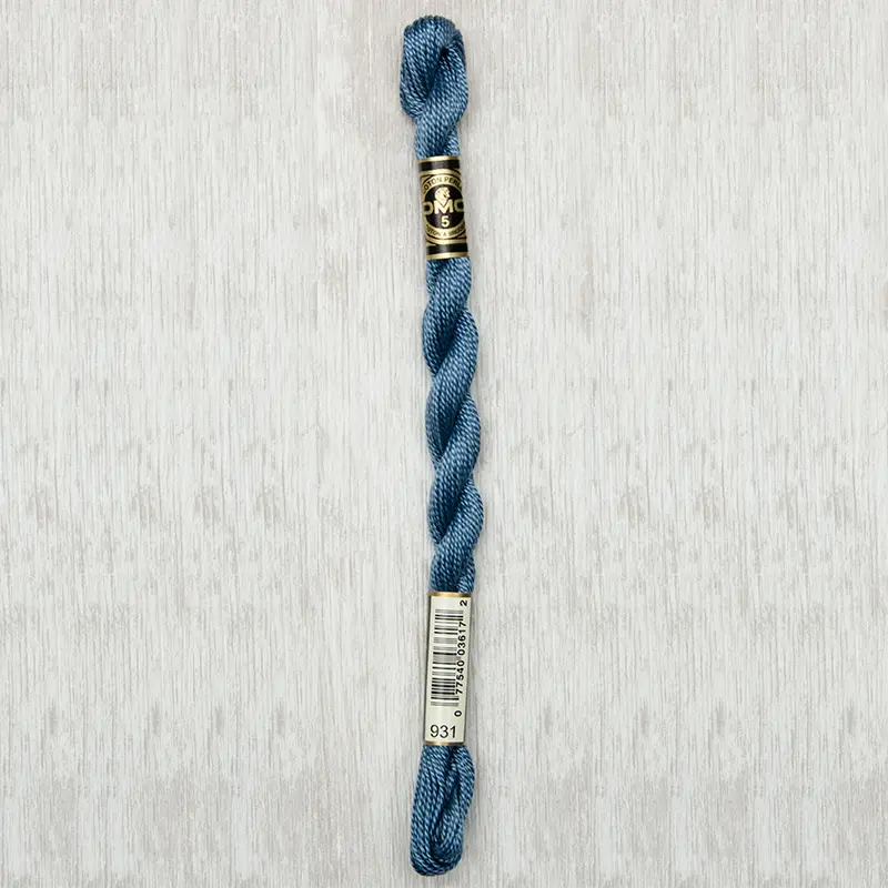 DMC Perle #5 0931 Medium Antique Blue