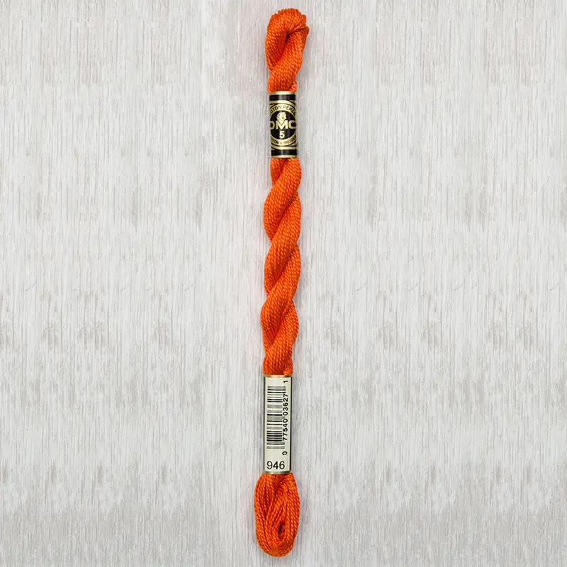 DMC Perle #5 0946 Medium Burnt Orange
