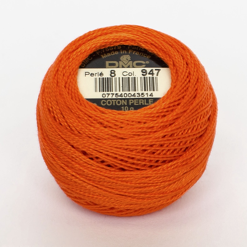 DMC Perle #5 0947 Burnt Orange (Skein)