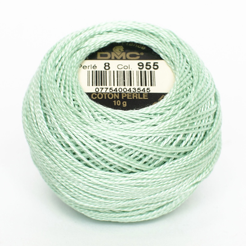 DMC Perle #5 0955 Light Nile Green (Skein)