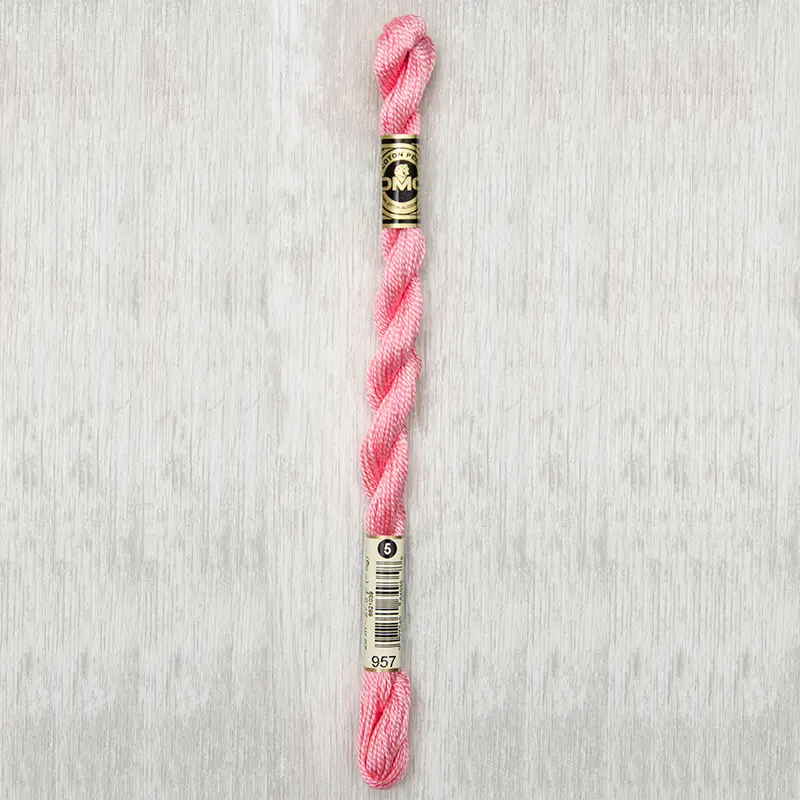 DMC Perle #5 0957 Pale Geranium