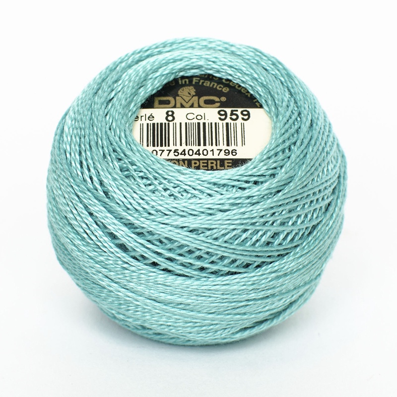 DMC Perle #5 0959 Medium Seagreen (Skein)