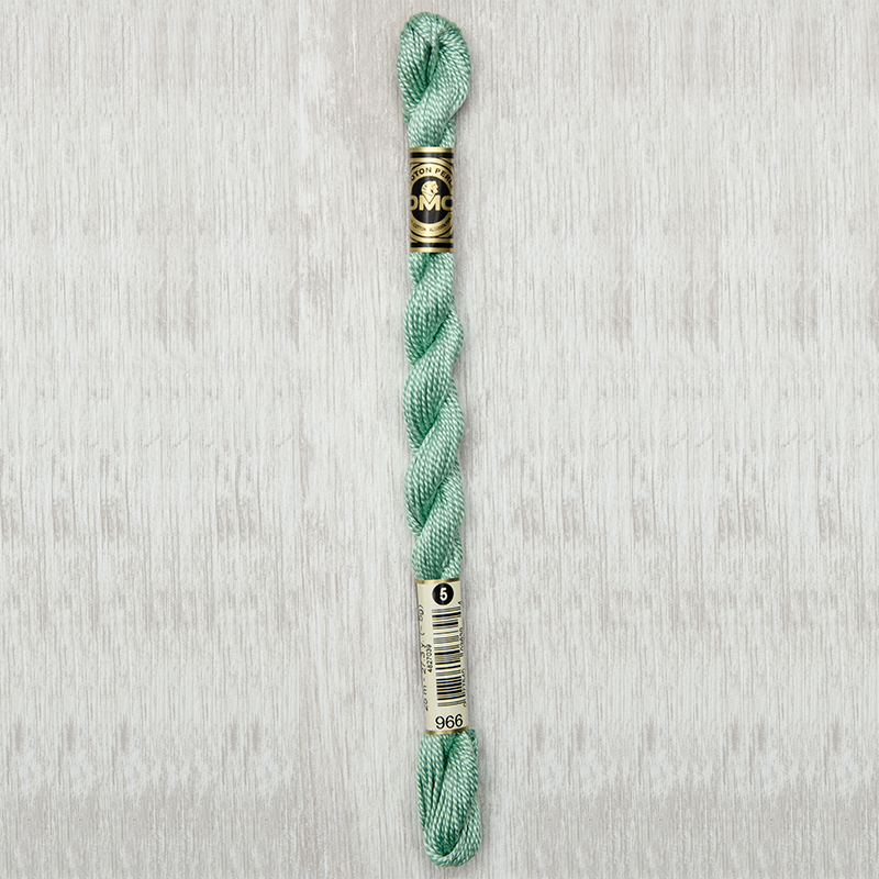 DMC Perle #5 0966 Medium Baby Green