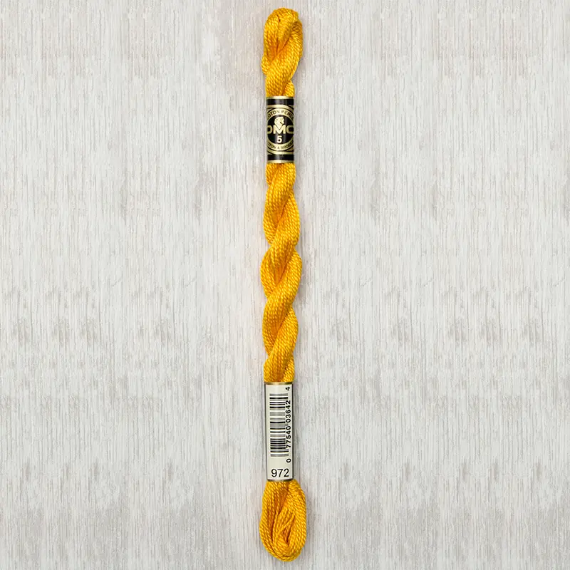 DMC Perle #5 0972 Deep Canary