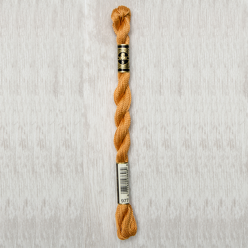 DMC Perle #5 0977 Light Golden Brown (Skein)