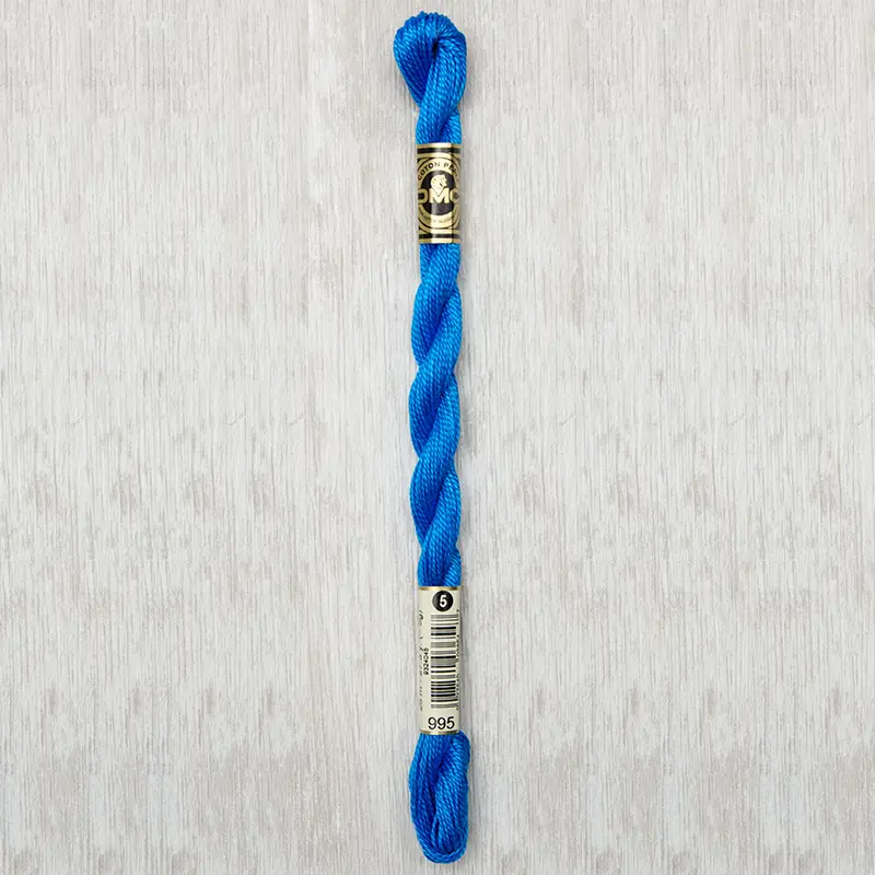 DMC Perle #5 0995 Dark Electric Blue