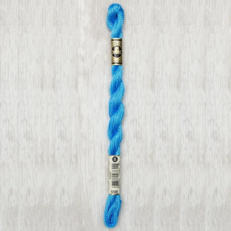 DMC Perle #5 0996 Medium Electric Blue