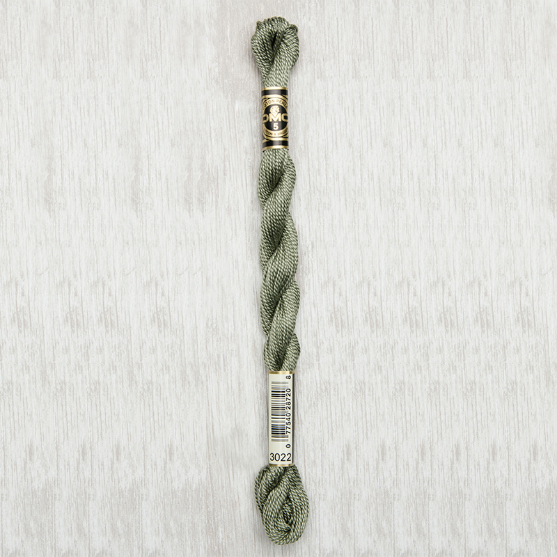 DMC Perle #5 3022 Medium Brown Gray