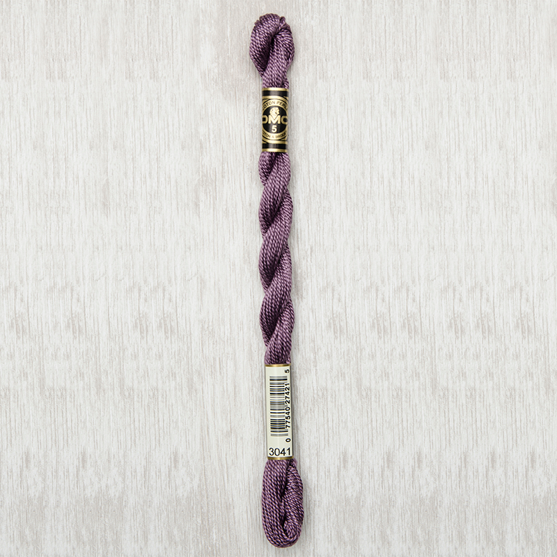 DMC Perle #5 3041 Medium Antique Violet (Skein)
